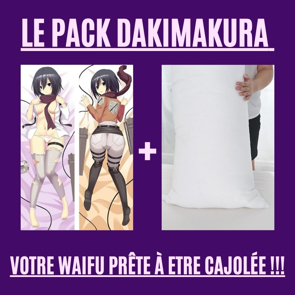 Dakimakura Mikasa Ackerman Uniforme Sexy Avec | WaifuParadise