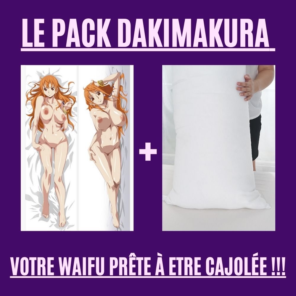 Dakimakura One Piece Nami nue et bikini nue Avec | WaifuParadise