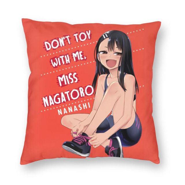 Housse de Coussin Dont Toy With Me, Miss Nagatoro | WaifuParadise